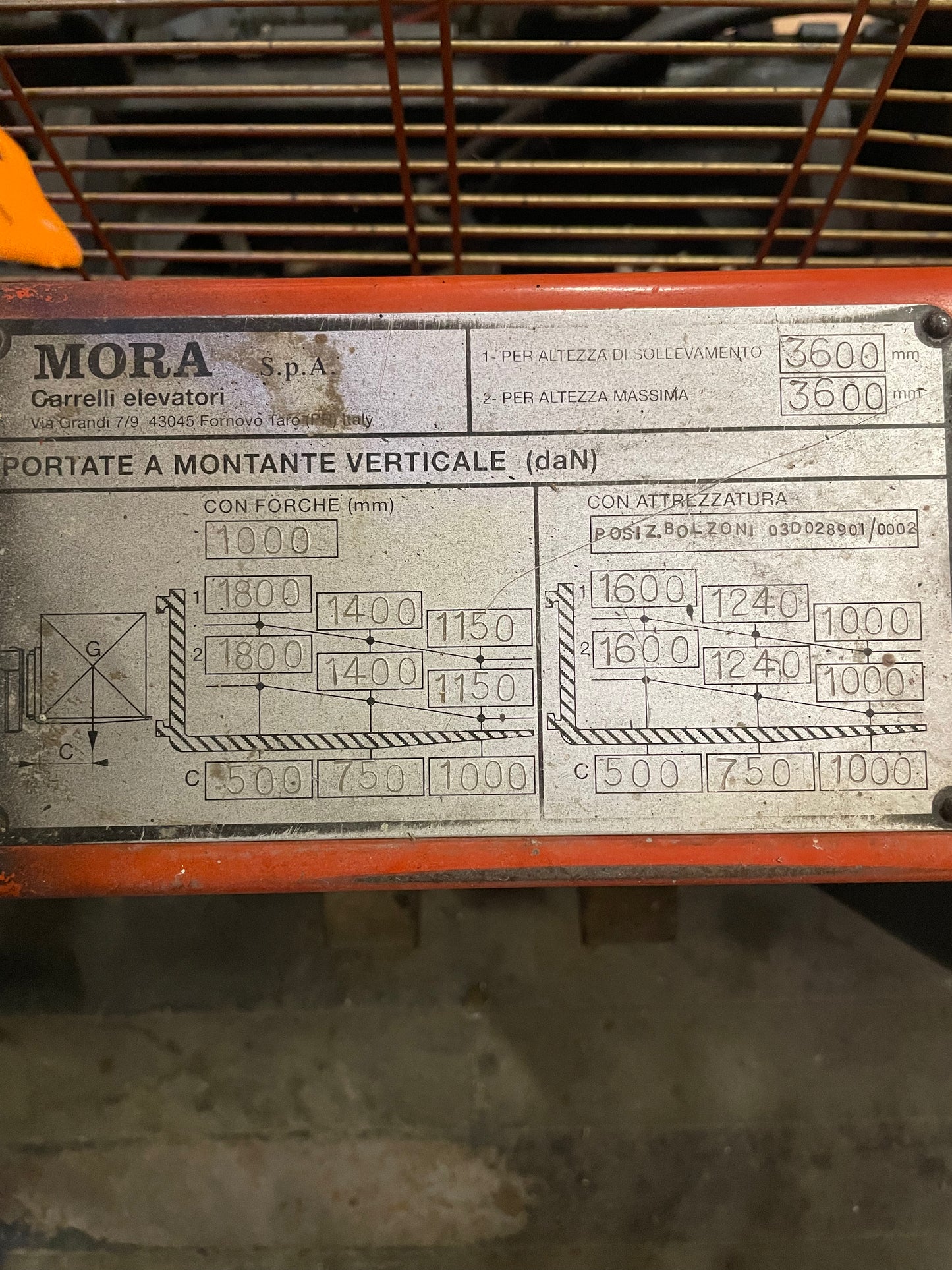 Carrello Elevatore MORA 18Qli
