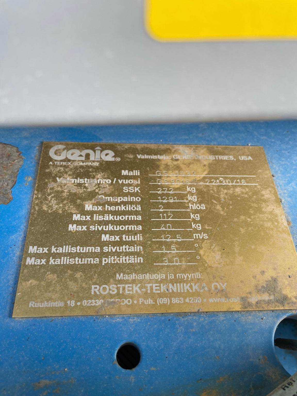 Piattaforma a pantografo Genie GS-1532
