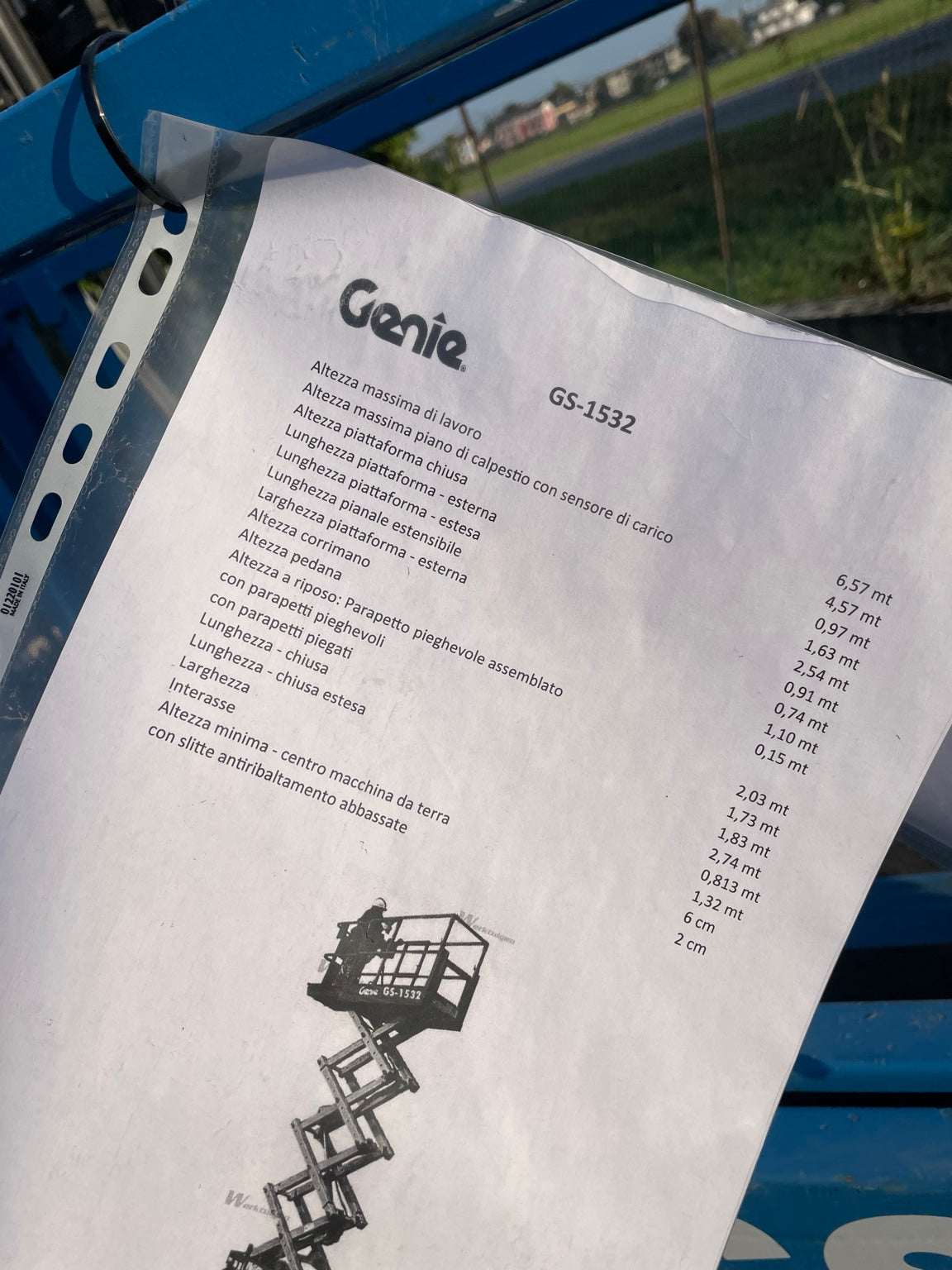 Piattaforma a pantografo Genie GS-1532