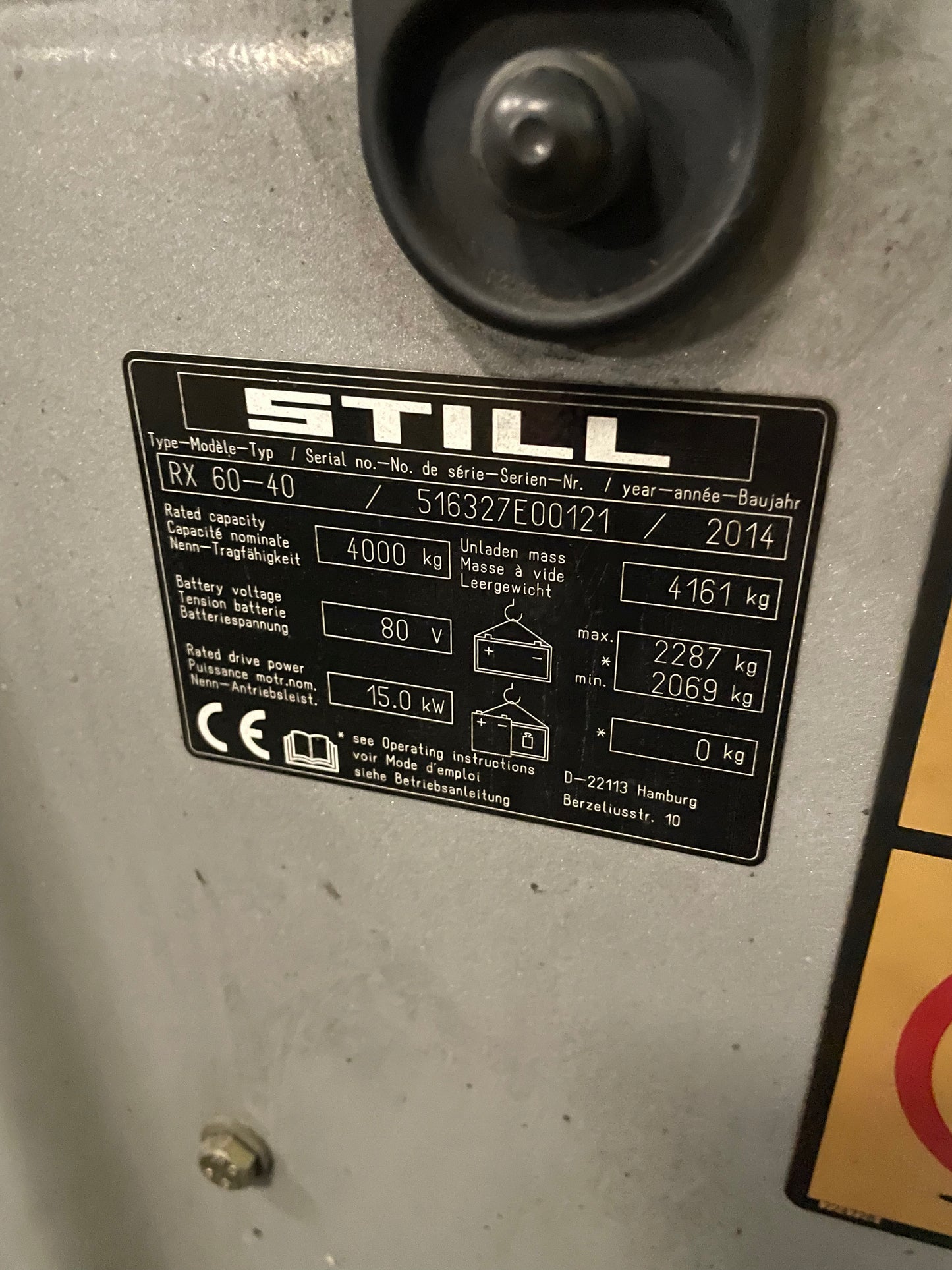 Carrello Elevatore STILL RX60-40 Anno 2014